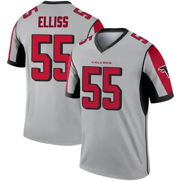 Kaden Elliss Atlanta Falcons Women's Red Name & Number Logo Slim Fit T-Shirt  