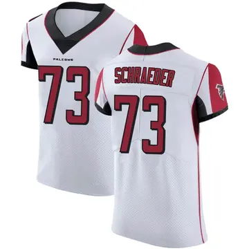 Atlanta Falcons #73 Ryan Schraeder Nike Color Rush Red Jersey - Bluefink