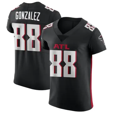 Men's Tony Gonzalez Atlanta Falcons Elite Black Alternate Jersey