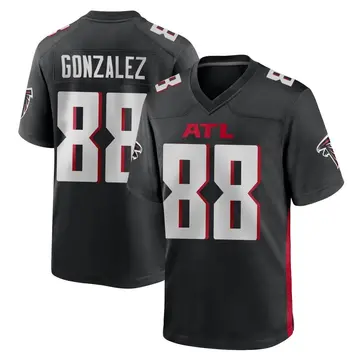 Men's Tony Gonzalez Atlanta Falcons Game Black Alternate Jersey