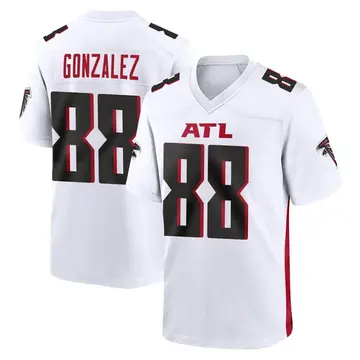 Men's Tony Gonzalez Atlanta Falcons Game White Jersey