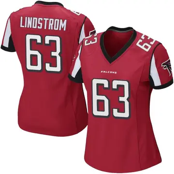 Atlanta Falcons Chris Lindstrom Red Color Rush Game Jersey - Bluefink