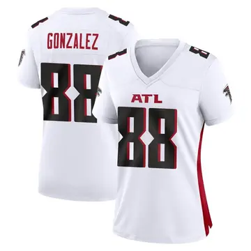 Women's Tony Gonzalez Atlanta Falcons Game White Jersey