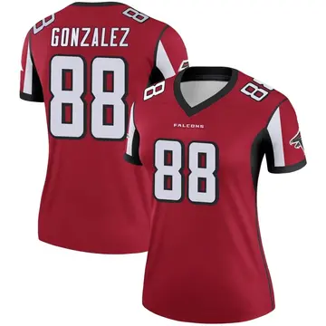 Women's Tony Gonzalez Atlanta Falcons Legend Red Jersey