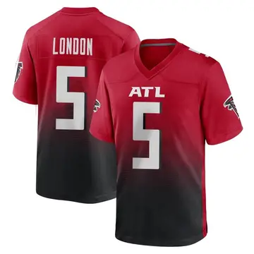 Nike Youth Atlanta Falcons Drake London #5 Alternate Red Game Jersey